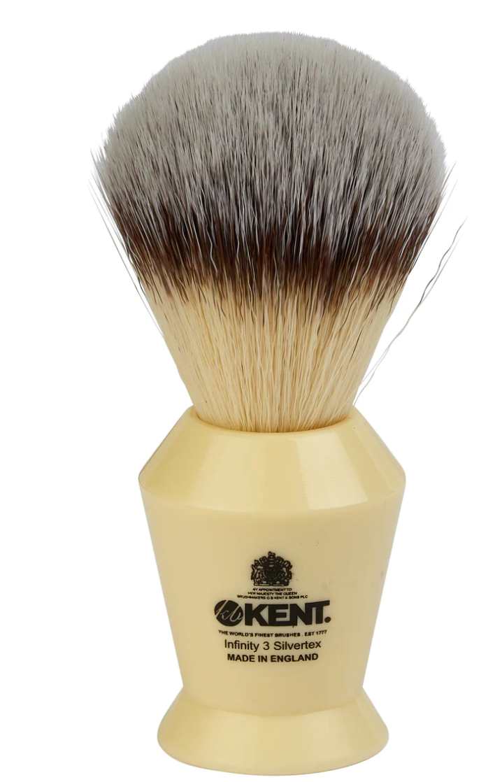 Kent "Infinity" Brosse synthétique Silvertex super douce, ivoire K-INF3