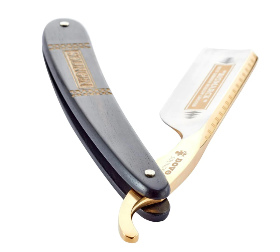 Rasoir droit Dovo Bismark, manche en bois d'ébène 6/8". Solingen, Allemagne DV-26810