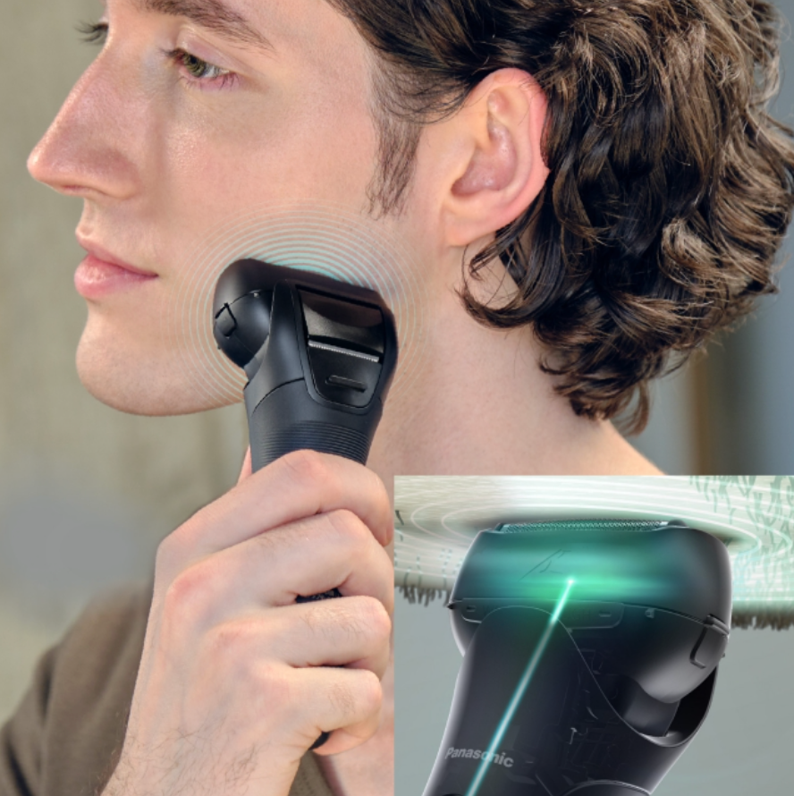 Rasoir électrique Panasonic 3 lames en acier japonais rechargeable humide/sec ESLT2BK