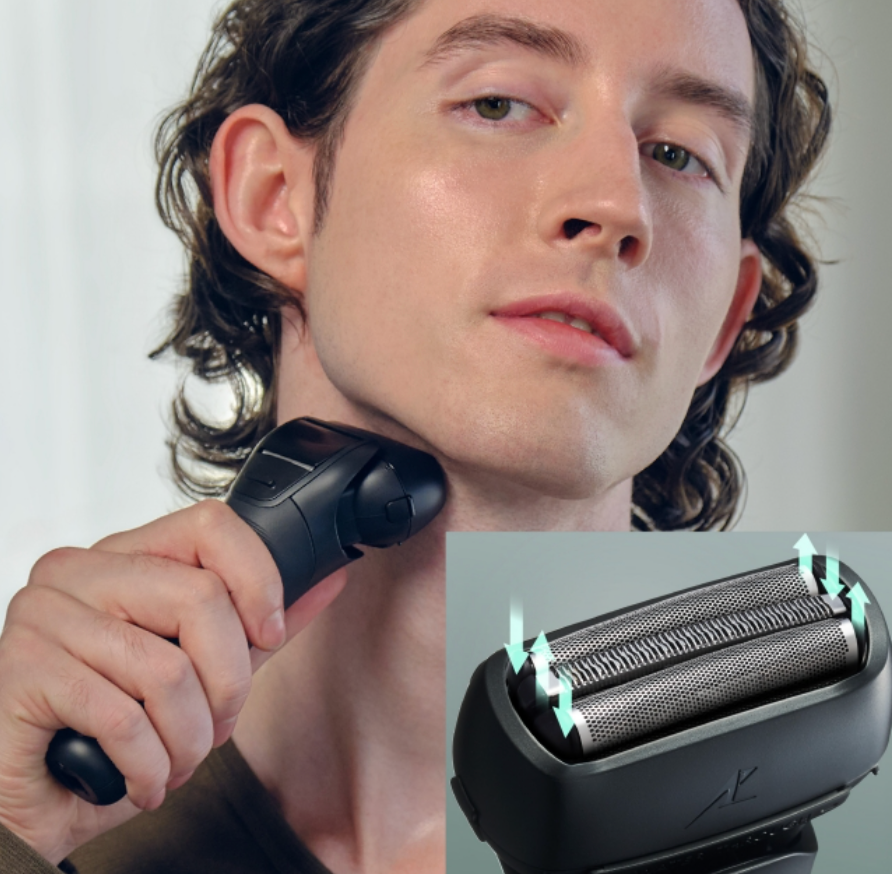 Rasoir électrique Panasonic 3 lames en acier japonais rechargeable humide/sec ESLT2BK