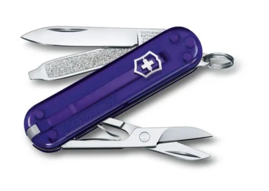 Couteau de poche classique persan indigo violet de l'armée suisse 0.6223.T29G 
