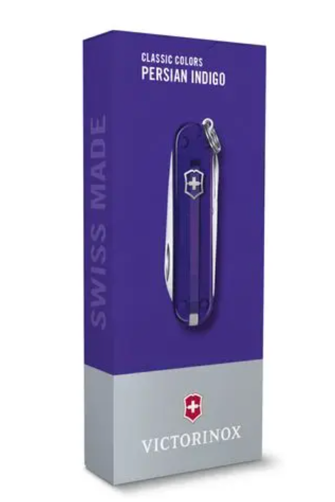Couteau de poche classique persan indigo violet de l'armée suisse 0.6223.T29G 