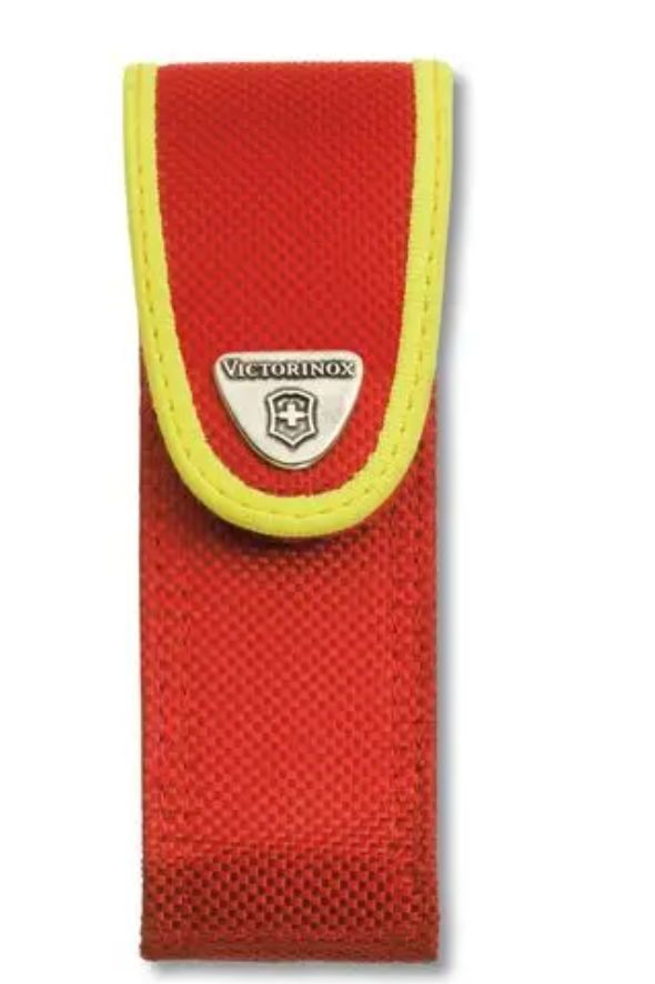 Pochette de ceinture de sauvetage de l'armée suisse en nylon rouge et jaune 4.0851-X2 