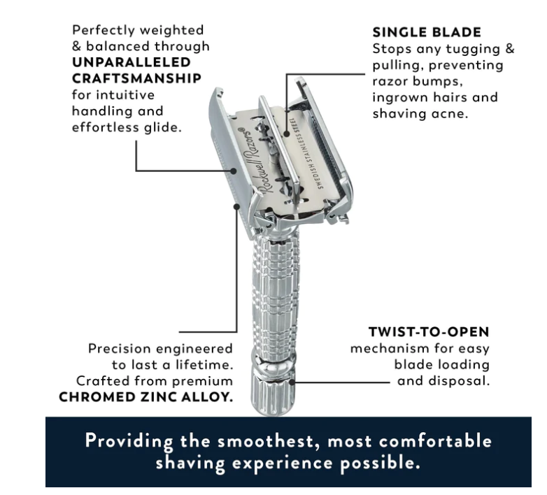Rasoir de sécurité Rockwell Razors R1 Rookie Butterfly RR-960958 