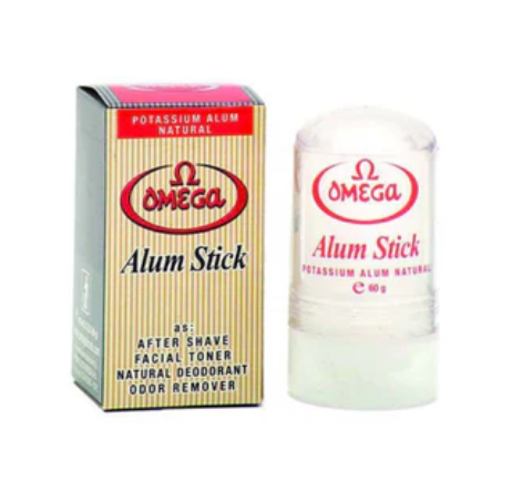 Bâton d'alun de potassium Omega - Tube de 60 grammes OMG-49001