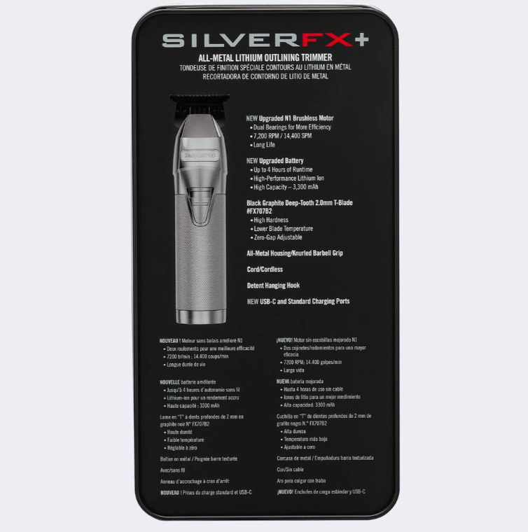 TONDEUSE DE CONTOUR BABYLISSPRO® SILVERFX Skeleton FX787NS