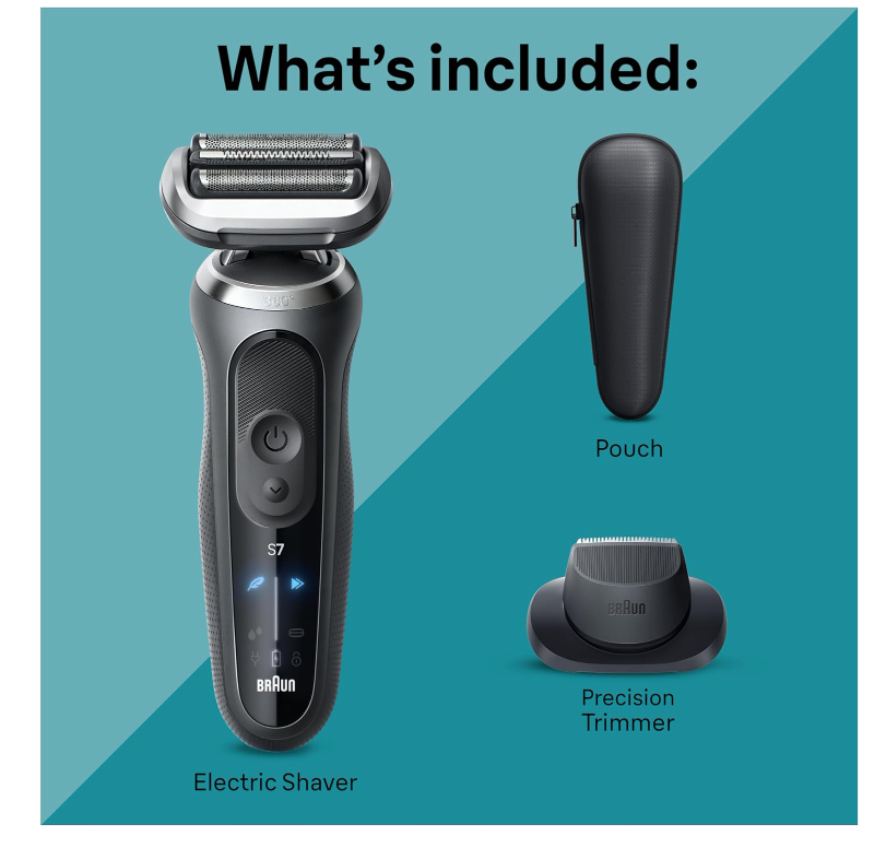 Rasoir rechargeable Braun 7120S Series 7, 3 modes, humide et sec 