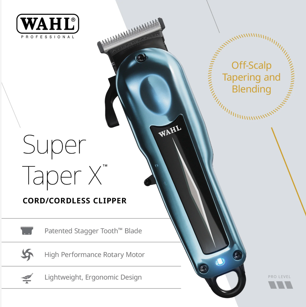 Tondeuse Wahl 56469 Super Taper X™ avec/sans fil