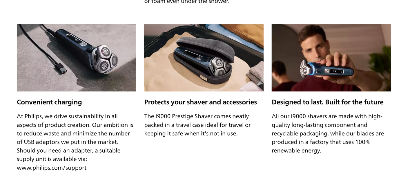 Philips Wet/Dry Shaver i9000 Prestige XP9201/20 SKIN IQ